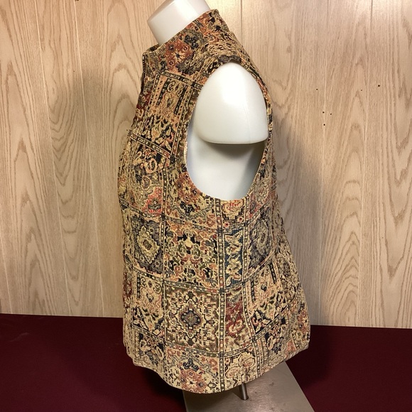 Vintage Orvis Womens Tapestry Vest made in USA size Medium - Picture 6 of 9